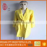 yellow color high quality microfiber bathrobe