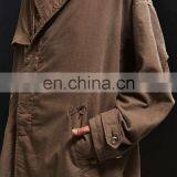 Fashion Winter Style Button Pocket Plain Loose Long Oversized Coat thumbnail-6