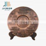 Personalized Custom Commemorative Bronze Dubai Cheap Metal City License Souvenir Plate thumbnail-1