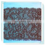 Fashion design trees pattern lace trim with eyelash