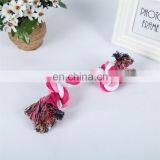 Small to Large Dog Play Colored Double Knots Handmade Cotton Pet Rope Toy thumbnail-2
