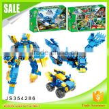 High quality deformation warriors blue bird blocks building toys from China