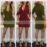 CUSTOMIZED 2016 WOMEN CASUAL DRESS LONG SLEEVE FASHION STYLE DRESS FOR WOMEN thumbnail-1