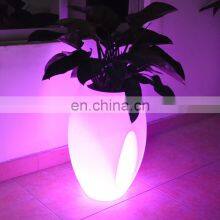 Waterproof Led Illuminate Glowing Flower Pot /outdoor Plastic Flower Vase thumbnail-2