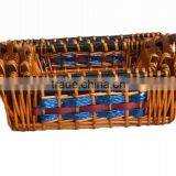 Rectangular Wicker Basket Tray thumbnail-1