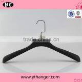 Black Square Hook Plastic Rubber Coated Hanger for Coats thumbnail-1