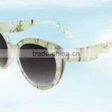 Ladies New Model Flower Heat Transfer Printing Frame Sunglasses thumbnail-6
