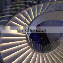 Luxury Staircase With Marble Stair Treads Designs for 5 Stars Hotel thumbnail-3