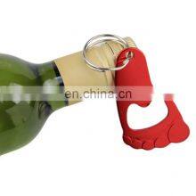 Personalized Engraved Bottle Openers, Foot Shaped Bottle Opener Keychain thumbnail-4