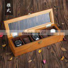European Style Household Simple Retro Skylight Watch Display Wood Storage Box thumbnail-5