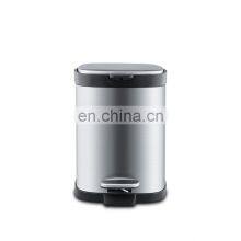 Short Delivery Time Square Stainless Steel Waste Bin Foot Pedal Garbage Bin thumbnail-2