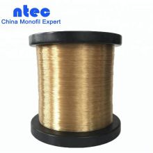 0.20mm Heat Resistance Golden Color 100% PPS Monofilament Yarn for Braided Sleeving