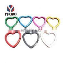New Design Key Split Ring Stainless Steel Accessories Heart Snap Hook Metal Color Split Key Ring thumbnail-4