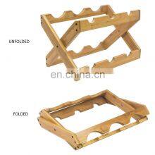 Bamboo Wine Glass Drying Storage Rack Wine Holder Shelf High Quality Bamboo Storage Holder thumbnail-5