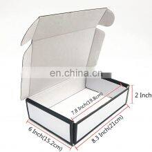 Китайский поставщик. Бесплатные образцы. Индивидуальная печать. Маленькие белые картонные транспортные коробки, посылочные гофрокартонные упаковки, коробки для отправки посылок thumbnail-3