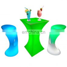 bar furniture party hire table hookah lounge seating plastic cocktail tables plastic color changing waterproof outdoor furniture