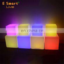 Event Cube Chairs Bright Colored Outdoor Furniture 40cm Led Cube Seat Chair Light thumbnail-2