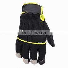 Factory Custom Protect Work Safety Anti Cutting Resistant Synthetic Leather Impact Mechanic Gloves thumbnail-3