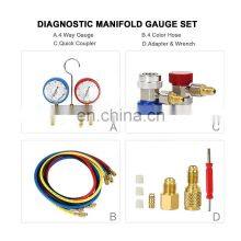 CT-536ALA Aluminum Manifold Gauge Set HVAC Refrigeration System Auto Air Conditioner AC Charging R134A R502 Manifold Gauge thumbnail-5