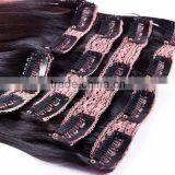 Ombre Colored Lace Full Head Russian Brazilian Indian Remy Human Clip in Hair Extensions thumbnail-5