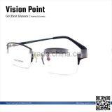 Custom Made Pure Titanium Half Rim Men Glasses Frames thumbnail-1