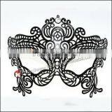 Luxury Black Metal Laser Cut Venetian Mask Innovation Rhinestones thumbnail-1