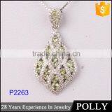 2015 Latest Design Handmade Pave Setting Jewerly Locket Pendant Necklace thumbnail-3