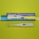 Digital clinical thermometer rigid tip