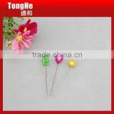 Decorative 55mm Colorful Leaf Shape Pearl Head Pin thumbnail-3
