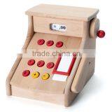 Child Care Center Role Play Handmade Wooden Kids Cash Register Toy thumbnail-4