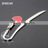140MM Letter Knife I LOVE LONDON Souvenir Stationery Red Heart Shaped Promotional Custom Metal Bookmark thumbnail-2
