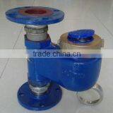 Vertical water meter flange type