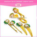 Mixed Yellow Lovely Animal Shape Metal Kids Pin up Baby Girl Handmade Hair Accessories Making thumbnail-4