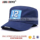 High quality custom flat top military hat/military style hat