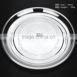 Wholesale New China Tableware Stainless Steel Steak Plate