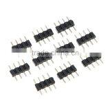 5Pair/Lot 4PIN Male Needle RGB Connector Double 4 PIN Metal Feet for LED RGB Strip Light Connecting thumbnail-5