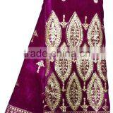 Fashion Trending Beautiful Purple Color African Voile Velvet Lace Fabrics for Sale thumbnail-6