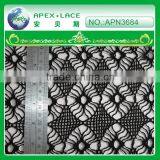 Fashion Trends Polyester Lace Mesh Fabric for Girls Flower Lace Dress-APN3684