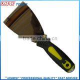 Metal End Double Color Plastic Handle Stainless Steel Putty Knife