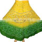Buy Navratri Dandiya Dress / Cotton Bandhej Skirt Online thumbnail-2