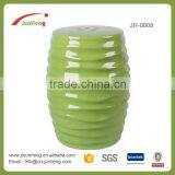 Home & Garden 18'' Green Glazed Ceramic Stool Chairs, Garden Stool, Kids Stool thumbnail-1