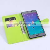 Hot Selling Ultra Thin Lichee PU Leather Case Wallet Folio Flip Cover for Samsung GALAXY Note Edge N915 thumbnail-6