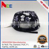 Wholesale Oem Cheap Custom Flat Brim Floral Wholesale Winter Corduroy 5 Panel Camper Hat thumbnail-4