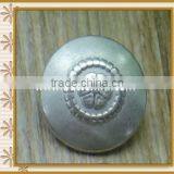 Factory Wholesale Crystal Rhinestone Silver Metal Button