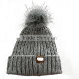 Winter Hats Acrylic Knit Fleece Lined Beanies