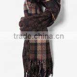 2016 Finest Fashion Rectangle Tartan 100% Acrylic Scarf With Tassels thumbnail-2