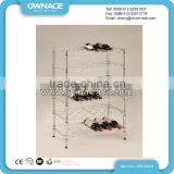 Heavy Duty Metal Chrome Wire Wine Display Rack thumbnail-1