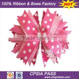 Wholesale 4 inch Pink Spike Hair Bow