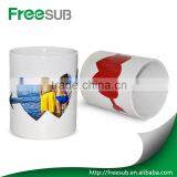 11oz Heart Shape Color Changing Wholesale Ceramic Personalized Photo Mugs