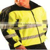 ANSI Compliant Safetywear Reflective Motorcycle Softshell Jacket